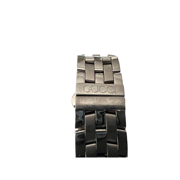 GUCCI 5500M: Stainless Steel Logo Quartz Watch  #1180 main image 10